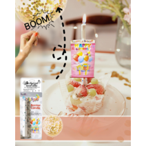 생일 축하 배너 캔들 촛불 재미있는 서프라이즈 케이크 장식, 선물 그림 배너 캔들+스팽글 풍선