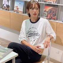 [조아맘] 폴트 스트링 맨투맨 티