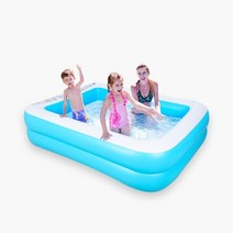 후와유 미니수영장/에어쿠션풀/강아지풀장/가정용/가족/사각 미니풀장/볼풀장/여름/물놀이/에어풀장/발코니/옥상, B타입
