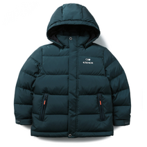 아이더 아이더(EIDER) 키즈 아동용 남아 여아 공용 중힙기장 후드탈부착형 다운자켓 기본스타일 등산 스포츠 캠핑 등/하교 JUW21515 SALT (솔트) UNI 다운 자켓 5G