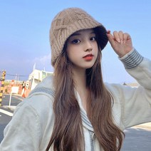 와이제이제 빅꽈배기 울 니트 버킷햇 벙거지모자
