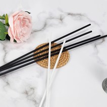 디퓨저 섬유 리드 스틱 5p 블랙 화이트 중밀도, 3mm X 30cm 중밀도, 화이트 섬유스틱 5p