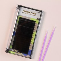 프리미엄 플랫 래쉬 포레버제이 속눈썹 연장 플랫모, 0.13, JC컬, 12mm