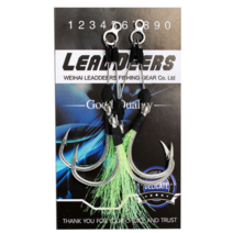 (해룡피싱) 와이어 어시스트 훅 4/0호 6/0호 8/0호 10/0호 갈치 삼치 방어 부시리 와이어훅, 텐실