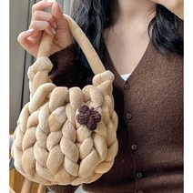 자이언트 리틀백 귀여운가방 네잎클로버 포함, 01 아이보리