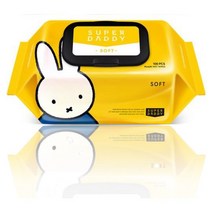 슈퍼대디 미피 소프트 유아물티슈 캡형, 70개, 100매