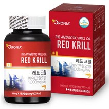 오로니아 레드 크릴 남극해 어획 500mg 180캡슐 인지질 영양제, 1개