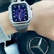 애플워치8 7 SE 4 5 6 스트랩 밴드 줄질 시계줄 AD 명품 메탈 44mm 45mm, 골드