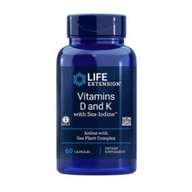 Life Extension 라이프 익스텐션 비타민 D and K 60정, 1병