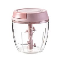 200/500/1000ml 마늘 Mer 다기능 고기 분쇄기 Triturator 내구성 칠리 생강 Mer 야채 커터 주방 도구, pink 1000ml