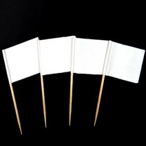 ♥LUCKY♣ 이쑤시개 깃발 장식 흰색 과일이쑤시개 칵테일꼬지 칵테일꽂이