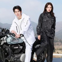 등산 트레킹 우비 세트 휴대용 우비 아웃도어 골프 우비, 화이트