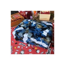 일본식 옷감 면화 클래식 전통 스타일 벚꽃 인쇄 꽃 선물 상자 포장 많은 용도115589, 70x70cm, s20