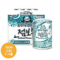 [국산] 크린센스 슈퍼프리미엄 꽃무늬 엠보싱 점보롤 300m(2겹) 박스입