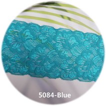 dklace 스판레이스모음 / 레이스 5084 폭 8cm 자가드, Blue