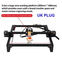 레이저각인기 날인기 각인 마킹 인쇄기 알루미늄 합금 조각 기계 영역 절단기 300mm, 02=UK