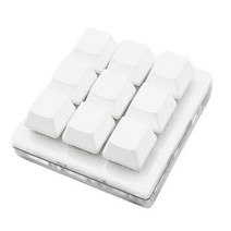 매크로 키보드 볼륨 조절 키 사용자 정의 키보드 볼륨 버튼 노브 프로그래밍 매크로 포토샵 핫스왑 키패드 기계식 키보드, 9키