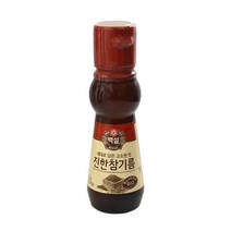 CJ백설 진한참기름110ml 백설 참기름 들기름 기름 식용유, 1, 본상품선택