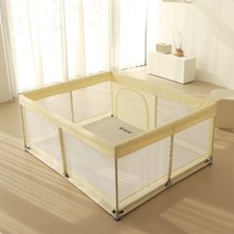 코넘 베이비룸 밀림방지 휴대용 아기울타리 안전가드, 120cmX150cm미니 베이지