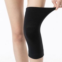 2P 미끄럼 방지 스트립 긴 무릎보호대 블랙 XL 무릎압박 마라톤무릎 무릎용, 1개