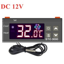 stc-3000 디지털 온도 컨트롤러 온도 조절기 온도 조절기 온도 센서 릴레이 가열 냉각 인큐베이터 40, 협력사, DC 12V