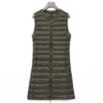 빅사이즈 여성 엄마 경량패딩 긴울트라 라이트 다운 자켓 여성용 지퍼 겨울 코트 패딩 깃털 슬림 윈드브레