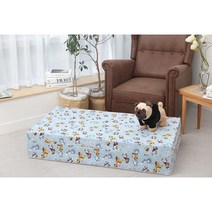 SEJEL.F (세젤에프) 3단 면 접이식 매트리스 HR스펀지 싱글매트 몽키와 친구들 7.5CM, 벌집 - 브라운