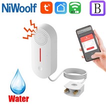Tuya 와이파이 물 센서 스마트 홈 누수 감지기 누출 감지 홍수 경보 오버플로 보안, [02] Sound Alarm