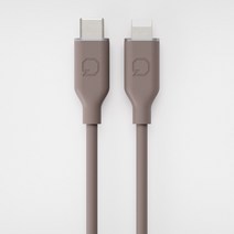 우먼스9999 MFI 인증 USB C to 라이트닝 충전 케이블, 코스털 그레이, 1개, 1.8m