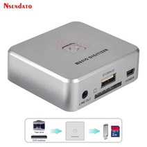 ezcap241 오디오 캡처 카드 레코더 아날로그 음악 디지타이저 3.5mm 2 rca in lp dvd 카세트 플레이어 sd 카드 usb 플래시 디스크 mp3, au 플러그 배터리