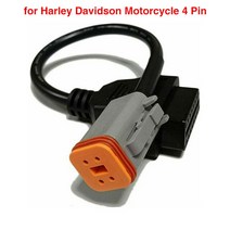 자동차셀프수리 할리 데이비슨 오토바이에 대 한 OBD2 어댑터 케이블 진단 스캐너에 6/4 핀, 01 4PIN