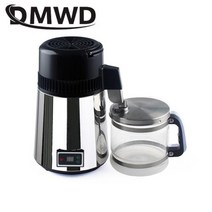 정수기 필터 연수기 DMWD 순수한 물 증류기 4L 치과 증류수 기계 스테인레스 스틸 전기 110V 220V 머신, 220-240V, 미국, 220-240V+미국+One display
