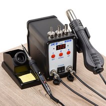 JCD 납땜 스테이션 2 IN 1 용접 수리 기계 750W 인두 뜨거운 공기 총 SMD BGA 재작업 LCD 디지털 8908 솔, 01 브라운_01 110V 750W