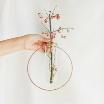 무광 크리스탈 세라믹 공중 행잉 벽걸이 화병 수경식물 생화 모던 오브제 도자기 꽃병, 정사각형(중)