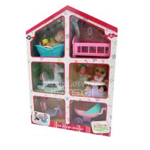 아기자기 인형&욕조&침대&식탁 인형하우스 5세여아선물