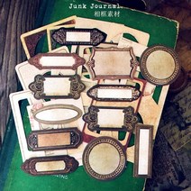 종이뽁뽁이 종이 완충제 친환경 포장재 습자지 29pcs 빈티지 프레임 정크 저널 스크랩북 재료 팀 홀츠 스타일 장식 diy 앨범 공예 라벨 플래너 용품, 없음