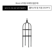 거실 화분거치대 꽃받침 철제화분받침 베란다 거치대 정리대 식물 원예용품, I 블랙