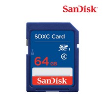 샌디스크 SD메모리카드 SDHC SDXC CLASS4 SDB 카메라 네비게이션 노트북 캐논, 64GB