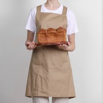 [토마토가운] 베이지심플X앞치마 어린이집 심플한 앞치마 TDX18BE, 베이지심플X앞치마TDX18BE