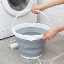 셀프세차용품 접히는 양동이 바스켓 버킷, 접이식물통+세차타올, 10L