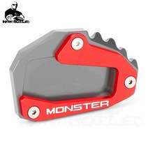 두카티 monster 937 2021 2022 오토바이 액세서리 부품 monster 1200 1200s 821 2014-2019 용 확장 사이드 스탠드 발, 컬러 f