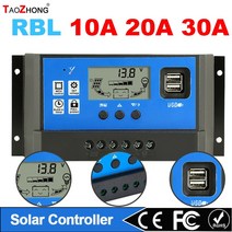 태양광패널세트 솔라판넬 태양광모듈 태양열 컨트롤러 12v24v 30a 20a 10a, 12v 24v, 빌트인 오프 그리드