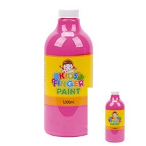 미술놀이 핑거페인트 1000ML 낱색 분홍색 유아물감놀이 찍는물감 미술재료