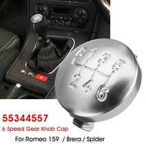 호환 기어노브 차량스틱봉 6스피드 수동 기어 시프트 노브 시프터 레버 핸드볼 Alfa Romeo 159 Brera Spide, 한개옵션0