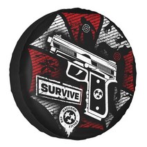 콜라주 미국 국기 스페어 휠 타이어 커버 그랜드 체로키 지프 RV SUV 캠핑카 차량 액세서리 14 인치, 05 5_04 17 inch