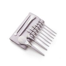 EIGSHOW Makeup Brushes Set of 10 Cosmetic Foundation Powder & Teak Eyeshadow Tips Corn Yarn Fiber Br, lightpurple
