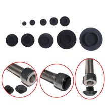 m8 볼트 너트 m6 10pcs 플라스틱 나사 헤드 커버 내부 육각 커버 방진 방수 육각 소켓 헤드 커버 캡 프로텍터 m4-m24, m12, 검은색