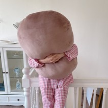 앤더라인 대형 쫀득 말랑 츄이 소파 쿠션, 브라운