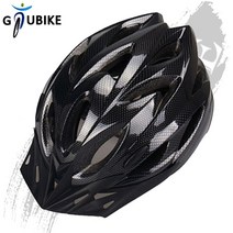 GTUBIKE 야외 사이클링 헬멧 레이싱 안전 헤드 프로텍터 통합 충격 방지 통기성 조절 자전거 MTB 도로 자전거 모자, 카본 블랙