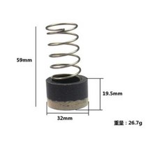 자동차 에어 쇼바 서스펜션 공기 압축기 용 고무 금속 씰 패드 스프링 1523252732mm 직경 호환용, 갈색